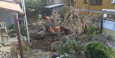 石の庭を解体する